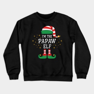 I'm The Papaw Elf Matching Family Christmas Pajama Crewneck Sweatshirt